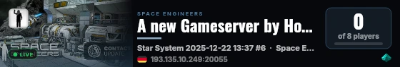A new Gameserver by Host-Unlimited.de live status badge