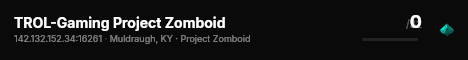 TROL-Gaming Project Zomboid live status badge