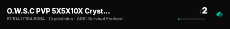 O.W.S.C PVP 5X5X10X Crystal Isles 09/08/2026 - (v361.7) live status badge