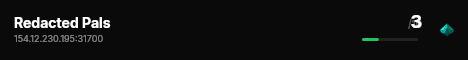 Redacted Pals live status badge