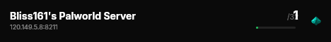 Bliss161's Palworld Server live status badge