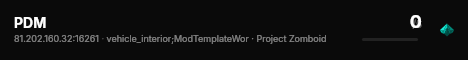 PDM live status badge