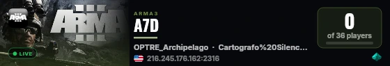 A7D live status badge