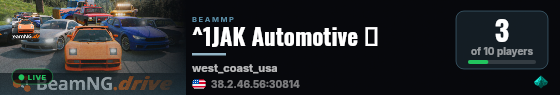 ^1JAK Automotive 👑 live status badge
