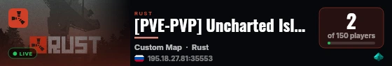 [PVE-PVP] Uncharted Island [x1-x5][RaidableBases - NPC - Events live status badge