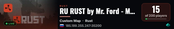 RU RUST by Mr. Ford - МЕСЯЧНЫЙ live status badge