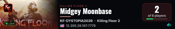 Midgey Moonbase live status badge