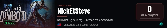NickEtSteve live status badge