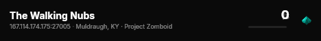 The Walking Nubs live status badge