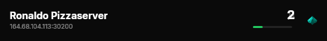 Ronaldo Pizzaserver live status badge