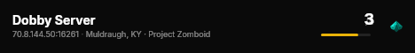 Dobby Server live status badge