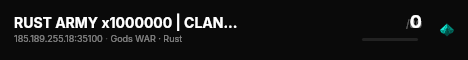 RUST ARMY x1000000 | CLANS | BATTLEFIELD live status badge