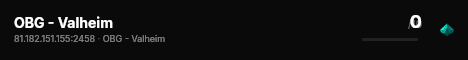 OBG - Valheim live status badge