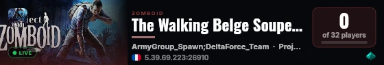 The Walking Belge Soupe Multi-Gaming live status badge