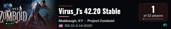 Virus_J's 42.20 Stable live status badge