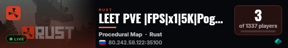 LEET PVE |FPS|x1|5K|Pogoda|NetDonata|Obuchenie-ON| live status badge