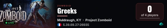 Greeks live status badge