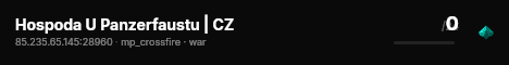 Hospoda U Panzerfaustu | CZ live status badge