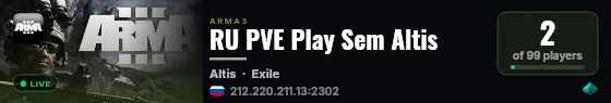 RU PVE Play Sem Altis live status badge