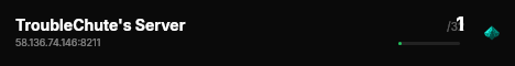 TroubleChute's Server live status badge