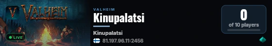 Kinupalatsi live status badge