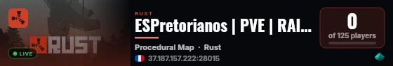 ESPretorianos | PVE | RAID bidireccional | GUNGAME | ST | MONUM live status badge