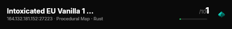 Intoxicated EU Vanilla 1 - Wipe in a few hours live status badge