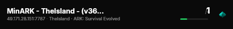 MinARK - TheIsland - (v361.7) live status badge