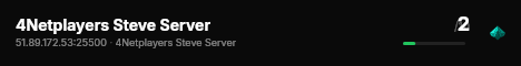 4Netplayers Steve Server live status badge