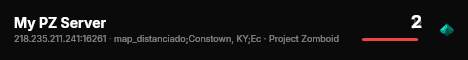 My PZ Server live status badge