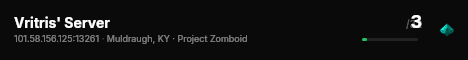 Vritris' Server live status badge