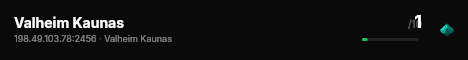 Valheim Kaunas live status badge