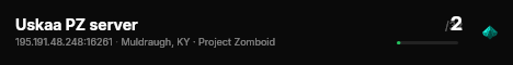 Uskaa PZ server live status badge