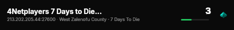 4Netplayers 7 Days to Die Server live status badge