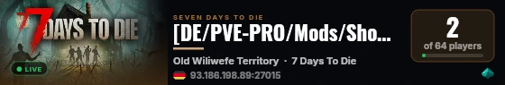 [DE/PVE-PRO/Mods/Shop/Starter-Kit] By Schrecken-Der-Nacht live status badge