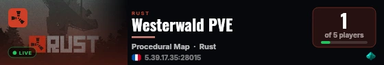 Westerwald PVE live status badge