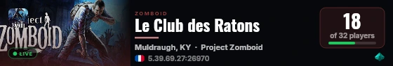 Le Club des Ratons live status badge