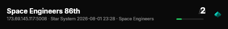 Space Engineers 86th live status badge