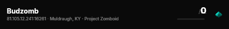 Budzomb live status badge