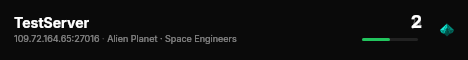 TestServer live status badge