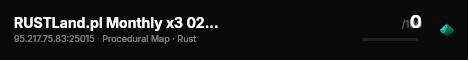 RUSTLand.pl Monthly x3 02.07.2026 Softcore live status badge