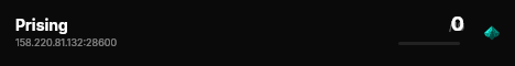 Prising live status badge