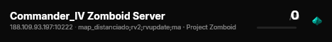 Commander_IV Zomboid Server live status badge