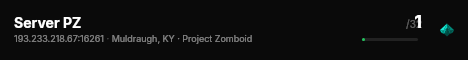 Server PZ live status badge