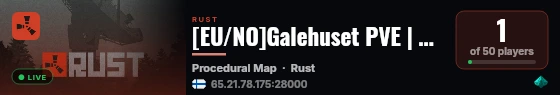 [EU/NO]Galehuset PVE | BiWeekly | Raids | Events | ++ live status badge