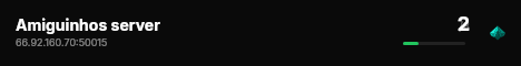 Amiguinhos server live status badge
