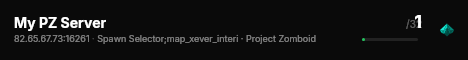 My PZ Server live status badge