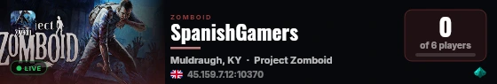 SpanishGamers live status badge