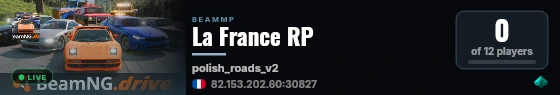 La France RP live status badge