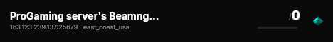 ProGaming server's Beamng server live status badge